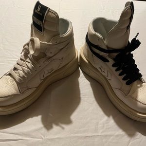 Rick Owens Drkshdw Leather high trainers